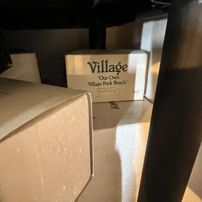 Lot 677 Christmas village items