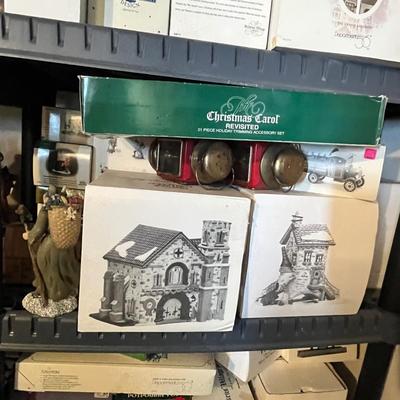 Lot 677 Christmas village items