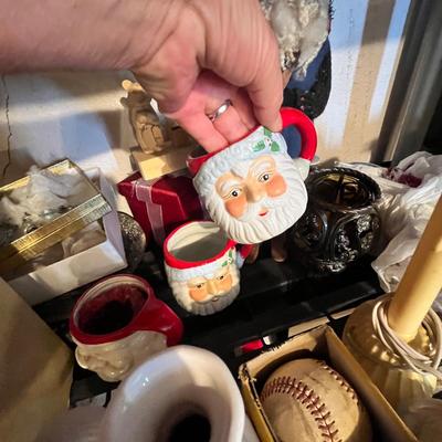 Lot 689 Shelf of Christmas Decor