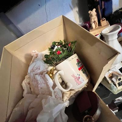 Lot 689 Shelf of Christmas Decor