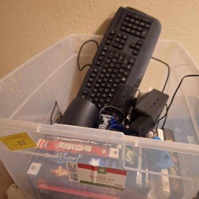 Sale Photo Thumbnail #227: various computer games and computer or technology related items.