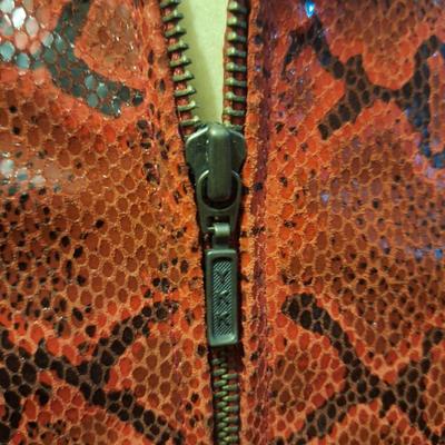 Sale Photo Thumbnail #236: this is for the jacket ONLY the body form is not included.  This is real leather snakeskin.