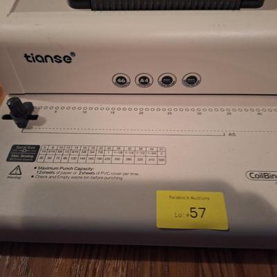 Sale Photo Thumbnail #104: This is a great tool to have if you are making your own manuals, cookbooks or other handouts.  We "Think" there is a box of binding materials around here somewhere but one of us thinks we threw all of that away…so keep checking the auction,  If we find 