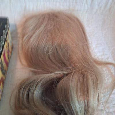 Sale Photo Thumbnail #242: age is unknown, likely from the 70s based on box appearance.  This is real human hair.