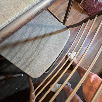 Lot 722 Card table & chairs