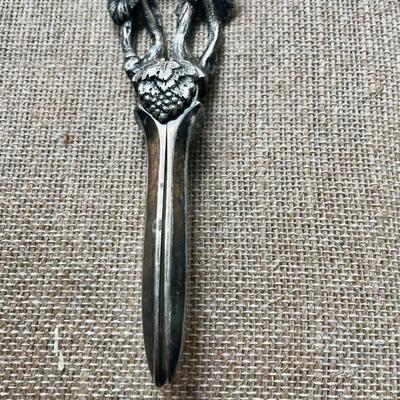 Antique pair silver plated grape shears