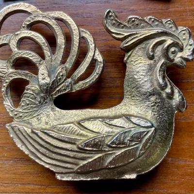 Mixed 5pc lot vintage pewter & brass belt buckles