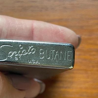 Pair of vintage Zippo + Scripto butane lighters