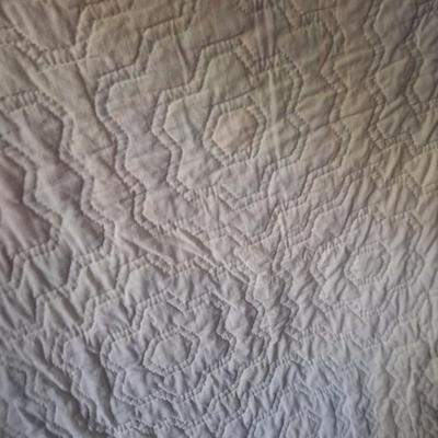 Vintage honeycomb quilt