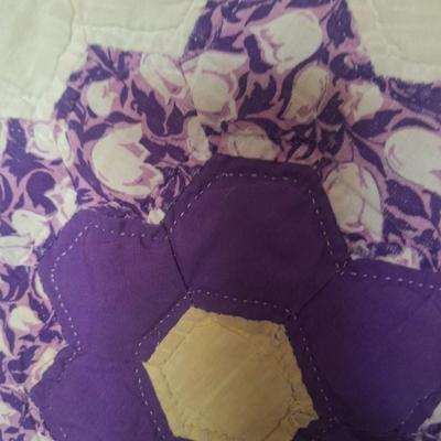 Vintage honeycomb quilt