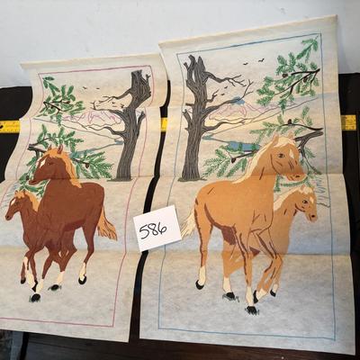 Horse pictures on Fabric Panels