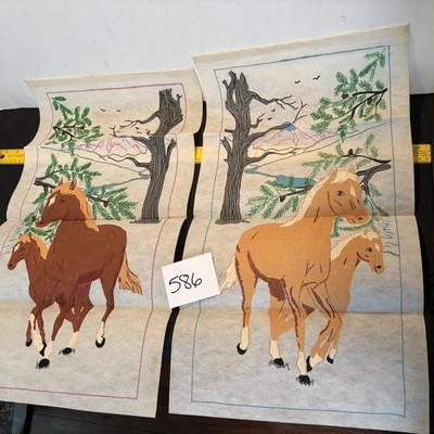 Horse pictures on Fabric Panels
