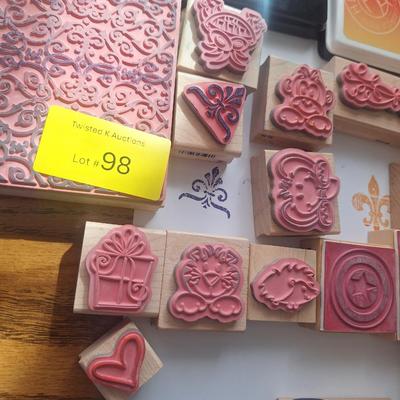 Sale Photo Thumbnail #255: rubber stamps and 2 ink pads