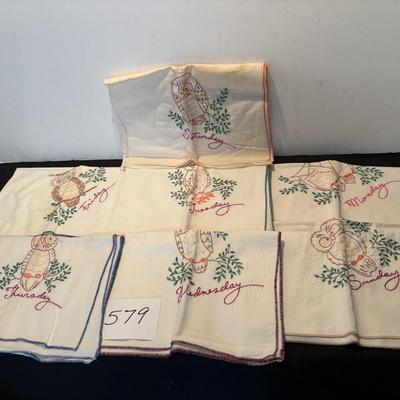 Vintage Weekly Tea Towel Set