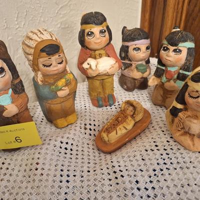 Native American Nativity Set