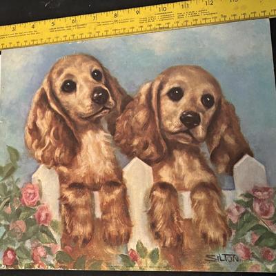 Vintage Puppy Picture