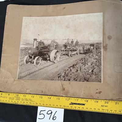 Vintage Large Farming Picture