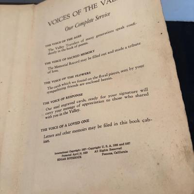 1932 Funeral and Hospital Records