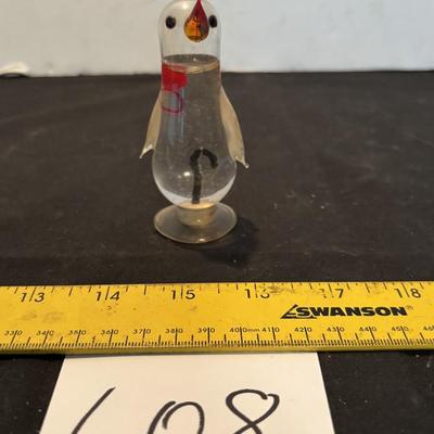Vintage 1970s Glass Penguin Dexterity Game