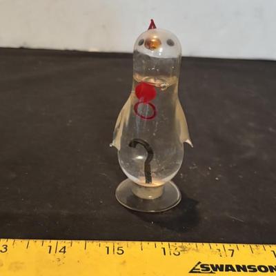 Vintage 1970s Glass Penguin Dexterity Game