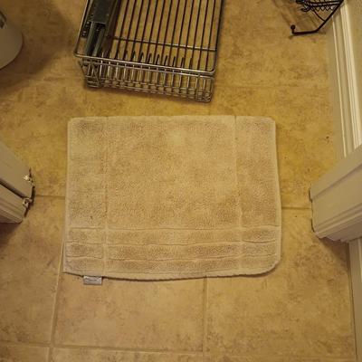 CHOCOLATE BROWN SHOWER CURTAIN, LINER & ROD, CABINET SLIDING DRAWER AND MORE