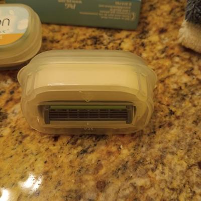 NEW INTUITION & VENUS SHAVING CARTRIDGES, LOTION, BATH SOAPS & WASH CLOTHS