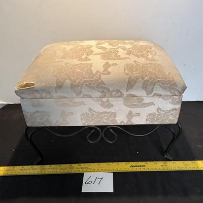 Vintage Footstool with Storage