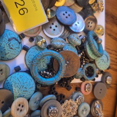 Sale Photo Thumbnail #354: buttons and misc items