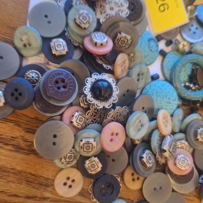 Sale Photo Thumbnail #353: buttons and misc items