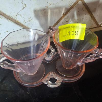 Sale Photo Thumbnail #365: pink depression glass (does not glow).