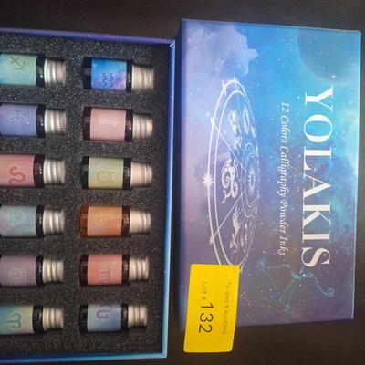 Sale Photo Thumbnail #372: Yolakis calligraphy powder inks