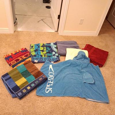 BEACH AND LARGE BATH TOWELS