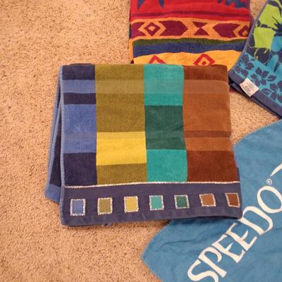 BEACH AND LARGE BATH TOWELS
