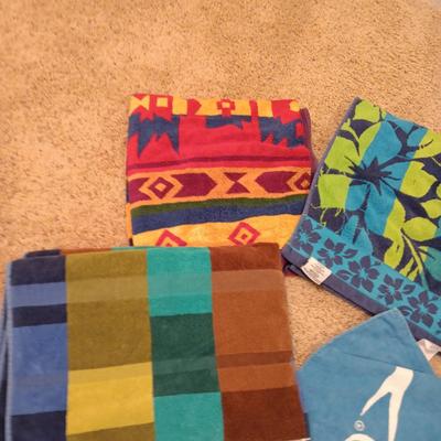 BEACH AND LARGE BATH TOWELS