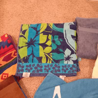 BEACH AND LARGE BATH TOWELS