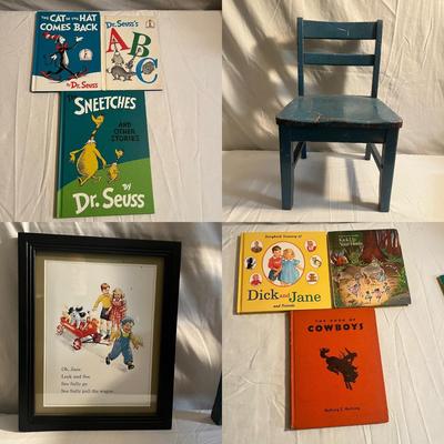 Child’s Chair, Dr Suess Books & More (D-MG)