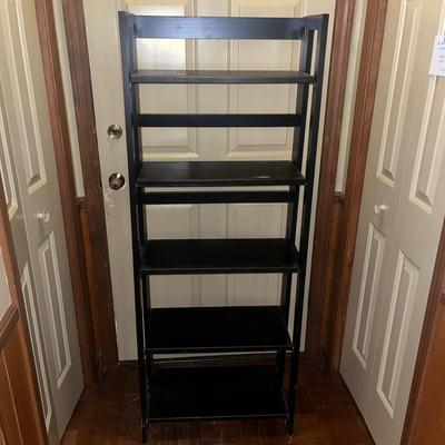 Pier One Folding Ladder Style Bookcase & Small Shelf. (D-MG)