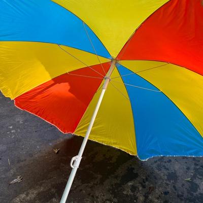 Rainbow Hammock & Beach Umbrella (D-MG)