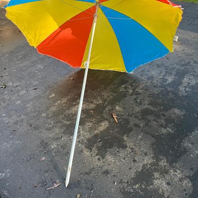 Rainbow Hammock & Beach Umbrella (D-MG)