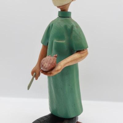 Vintage Romer Wooden Doctor Heart Surgeon Figurine
