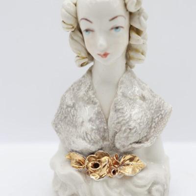 Vintage Cordey Porcelain Lady Bust Figurine