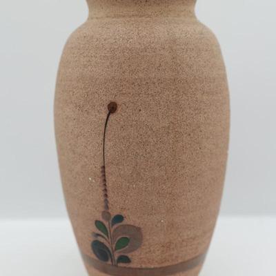 Mexican Pottery Vase Bird And Flowers