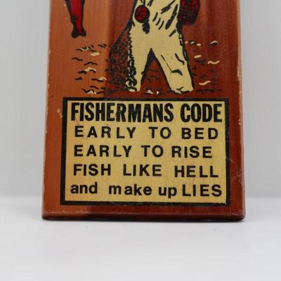 Vintage Fisherman's Code Bottle Opener