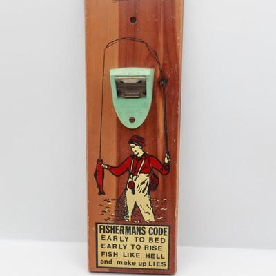Vintage Fisherman's Code Bottle Opener