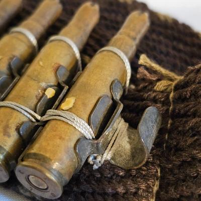 Bullet Bandolier Belt + WWI Flying Cap (PB-JS)