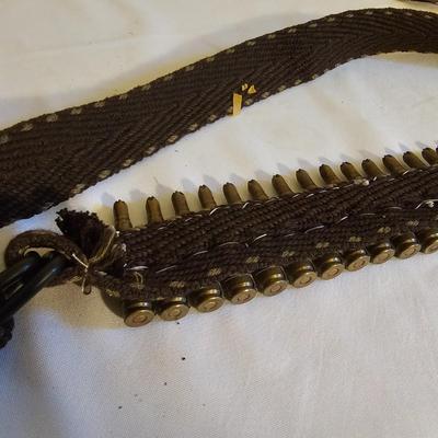 Bullet Bandolier Belt + WWI Flying Cap (PB-JS)