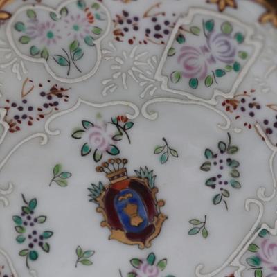 Porcelain Dish W/ Pate Sur Pate, & Gilding Charles Sadek