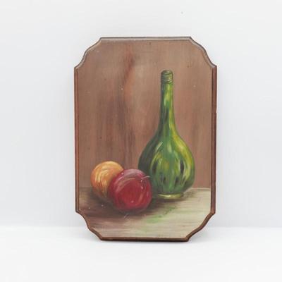 Vintage Painting on Wood by Colleen DeFraites, 1979