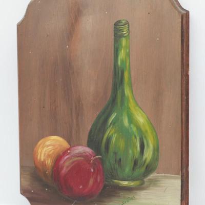 Vintage Painting on Wood by Colleen DeFraites, 1979