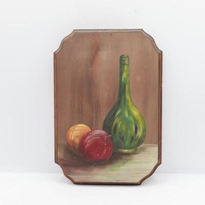 Vintage Painting on Wood by Colleen DeFraites, 1979
